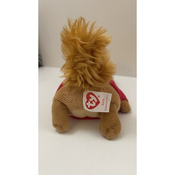2011 TY Beanie Babies Alvin And The Chipmunks Movie Plush 7" With Original Tags - Picture 7 of 14